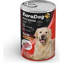 Hnrlishp Eurodog Kuzu Parça Etli Yetişkin Köpek Konserve 400 gr