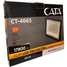 Cata LED Projektör Beyaz Ct 4663 200W