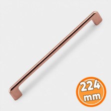 Nzb Metal Dolap Kulpu 224 mm Ilıca Çekmece Kulpları Mutfak Dolabı Kulp Mobilya Kulpu Roze Gold