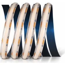 Ledarmy COB Şerit LED 12V 5 Metre 216 LED/m 3200K Günışığı COB LED Strip Şerit Aydınlatma