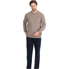Erse %100 Pamuk Selanik Örme Uzun Kol Erkek Pijama Takımı Kışlık