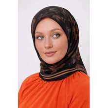 Mismara Organik Pamuk Eşarp D1 Siyah Kahve