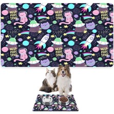 Özbience Uzaylı Kedi Için Temiz, Su Geçirmez, Kolay Temizlenebilir Mat 50X35