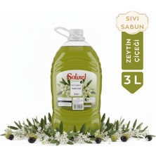 Solixel Zeytin Çiçeği Sıvı Sabun 3 Lt Ferah Kokulu Ekonomik Boy El Sabunu