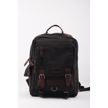 Oldso Su Geçirmez Kanvas Çok Gözlü Laptop Bölmeli Günlük & Seyahat Sırt Çantası