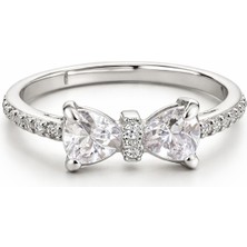 Fiyonk Taş Detaylı Modern Klasik Kadın Yüzük