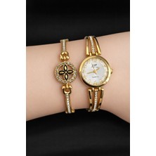 Showtime Bombeli Beyaz Bileklikli Bayan Kol Saati