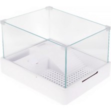 Hnrlishp Sobo Cam Kaplumbağa Bahçesi Filtre-Lambalı 40X29X25