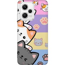 Lelia Xiaomi Poco X5 5g Uyumlu Baskılı Şeffaf Telefon Kılıfı | Koleksiyon: Pawprint Stories