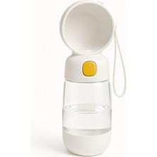 Özbience Taşınabilir Kedi Köpek Mama ve Su Kabı 400 ml Su 180 ml Mama Kapı