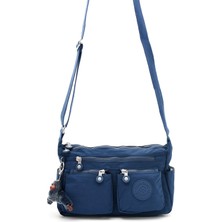 Oldso Sanmorris Kadın Orta Boy Bölmeli Suya Dayanıklı Krinkıl Kumaş Çapraz Askılı Omuz Çantası 3044