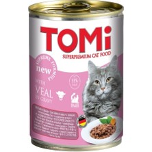 Hnrlishp Tomi Kedi Buzaği Etli Yaş Mama 400 gr x 6 Adet