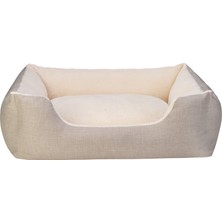 Hnrlishp Pet Comfort Echo  Ekru-Ekru Köpek Yatağı L 105X85CM