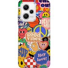 Lelia Xiaomi Poco X5 5g Uyumlu Baskılı Şeffaf Telefon Kılıfı | Koleksiyon: Chromatica Aura