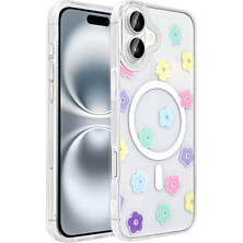 Elsah iPhone 16 Uyumlu Kılıf M-Safe Şarj Özellikli Şeffaf Rovena Sert Kapak