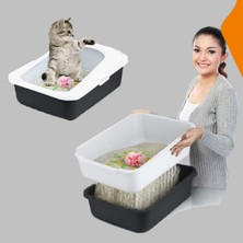 Özbience Beyaz Elektrikli Kedi Kumluğu, Pratik ve Temiz Kullanım Için Ideal