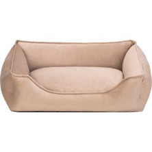 Hnrlishp Pet Comfort Delta  Ekru  ve Köpek Yatağı Xs 55X45CM