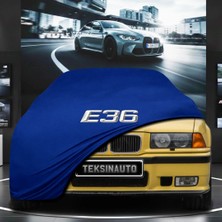 ULTRASHOP Bmw 3 Serisi E36 Coupe (1991-1998) Mavi Kumaş Oto Branda Araca Özel Penye Araba Brandası Araç Örtüsü