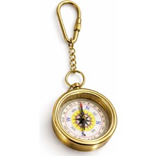 Hediye Sandalı Pirinç Nostaljik Pusula Anahtarlık