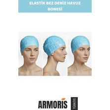 Armoris #bone Uzun Saç Kaymaz Su Geçirmez Sızdırmaz Yüzücü Havuz Deniz Bonesi Elastik Bez Şapka Konforlu