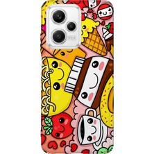 Lelia Xiaomi Poco X5 5g Uyumlu Baskılı Şeffaf Telefon Kılıfı | Koleksiyon: Snacktoon Delight