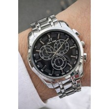 Showtime Gümüş Paslanmaz Çelik Erkek Kol Saati Gümüş