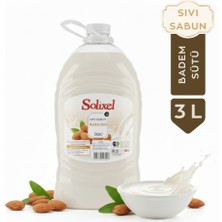 Solixel Badem Sütü Sıvı Sabun 3 Lt Nemlendirici Etkili Ekonomik Boy El Sabunu