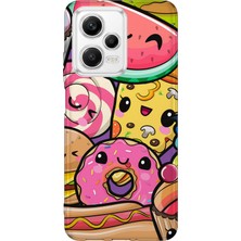 Lelia Xiaomi Poco X5 5g Uyumlu Baskılı Şeffaf Telefon Kılıfı | Koleksiyon: Snacktoon Delight