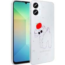 Elsah Galaxy A06 Uyumlu Kılıf Şeffaf Figürlü Rovena Sert Kapak