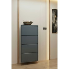 Metalium Concept 4'lü (Dörtlü) Metal Ayakkabılık Antrasit