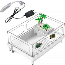 Hnrlishp Sobo Plastik Kaplumbağa Bahçesi lambalı 38X27X18