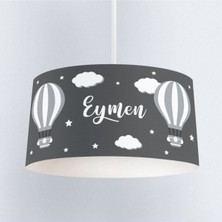 Allians Çocuk Odası Balon ve Bulut Desenli Sarkıt Abajur Avize