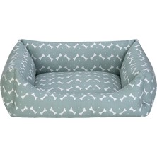 Hnrlishp Pet Comfort Uniform Bone Mint-Beyaz  ve Köpek Yatağı M 60X50CM