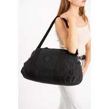 Oldso Unısex Krinkıl Kumaş Ayakkabı Bölümlü Çapraz Askılı Seyahat ve Spor Çantası