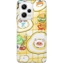 Lelia Xiaomi Redmi Note 12 5g Uyumlu Baskılı Şeffaf Telefon Kılıfı | Koleksiyon: Snacktoon Delight