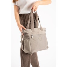 Oldso Sanmorris Kadın Büyük Boy Bölmeli Suya Dayanıklı Paraşüt Kumaş Çapraz ve Omuz Askılı Çanta 3032