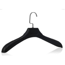 Md Vitrin Dekorasyon 10 Adet Siyah Abs Plastik Askı Ceket Elbise Askısı Kıyafet Askısı Gömlek Askısı Genişlik:44 cm