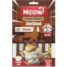 Özbience Kısırlaştırılmış Tavuk ve Keçi Sütlü Sıvı Kedi Ödülü 6X12G