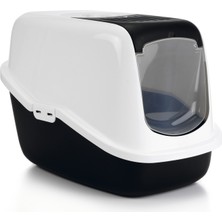 Hnrlishp Beeztees Kapalı  Tuvaleti, Koku Filtreli, Siyah Beyaz, 56X39X39CM