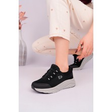 Akgün Terlik Kadın Siyah Memory Foam Clima Comfort Spor Ayakkabı