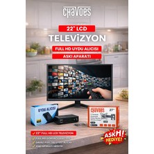 Chavoes 22 Inç Mutfak Televizyonu | Full Hd Uydu Alıcılı LCD Tv + Askı Aparatı