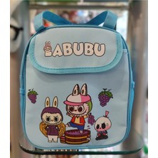 Ada Çanta Kırtasiye Beslenme Çantası Labubu Figürlü Ön Cepli Izoleli Sıcak Soğuk Koruma Geniş Kapasiteli AD23154