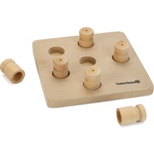 Hnrlishp Beeztees Köpek Zeka Geliştirme Oyuncağı, Ahşap, 18X18X3CM