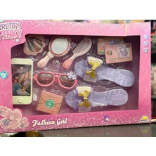 Pretty Pinky Terlik Gözlük Tarak Set 43X28 cm Terlik 18CM