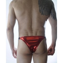 Akinco Erkek Kırmızı Lame Brazillian Slip