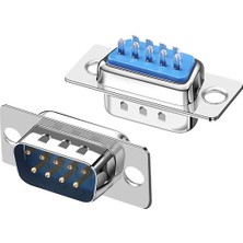 Keepro RS232 Com Port Erkek Lehim Tipi Kapaklı Soket Seti Db9