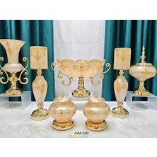 Dekor Arya Imperial Rose Mist 7 Parça Salon Aksesuar Seti