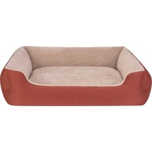 Hnrlishp Pet Comfort Bro Duo  Köpek Yatağı Tarçın/bej Xl 105X80CM