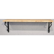 Md Vitrin Dekorasyon Dekoratif Duvar Rafı,ferforje Destekli Duvar Rafı 20*60