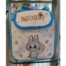 Ada Çanta Kırtasiye Beslenme Çantası Labubu Figürlü Ön Cepli Izoleli Sıcak Soğuk Koruma Geniş Kapasiteli AD23154